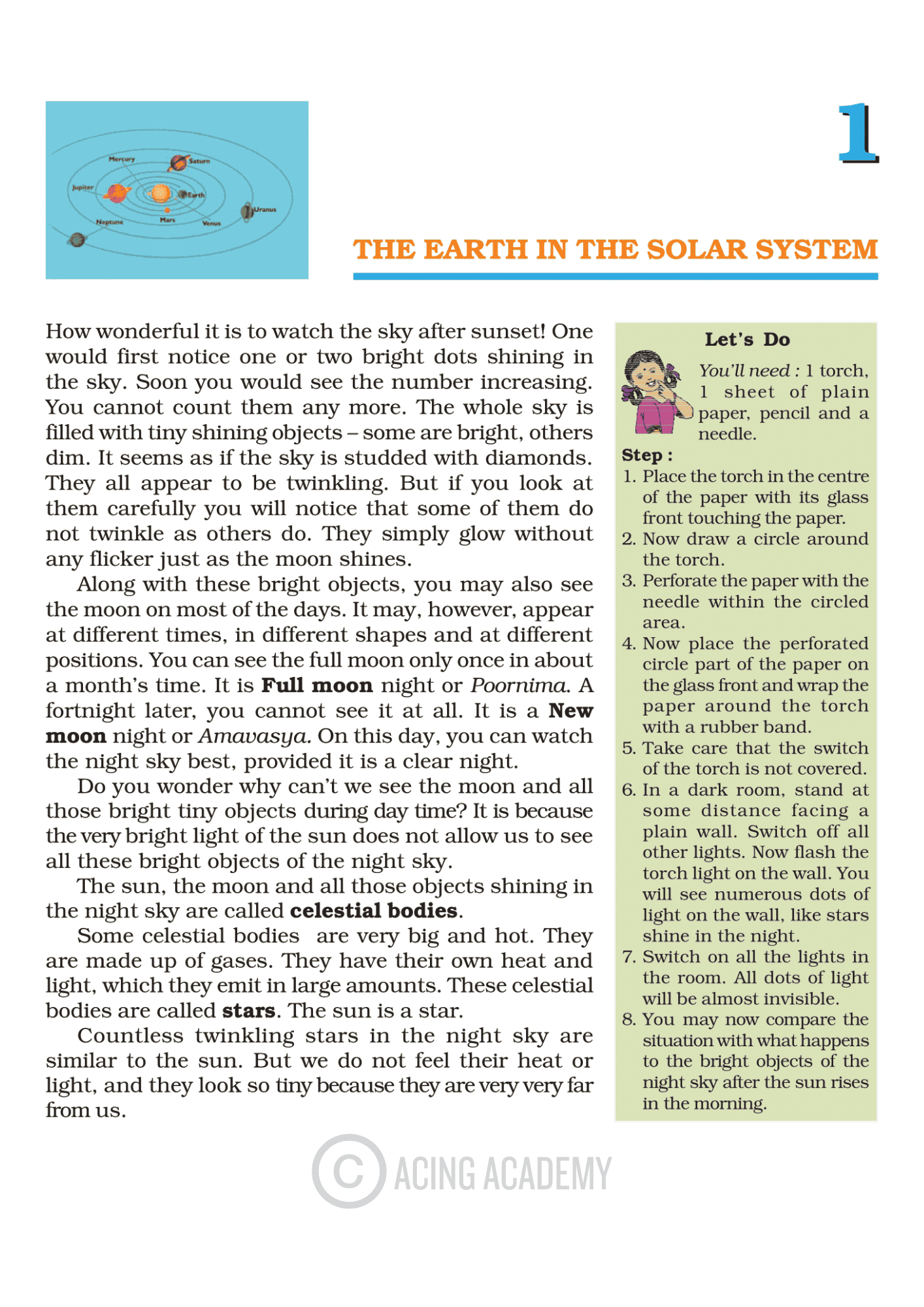 NCERT Class 6 Geo Chap – 1 – Page 1