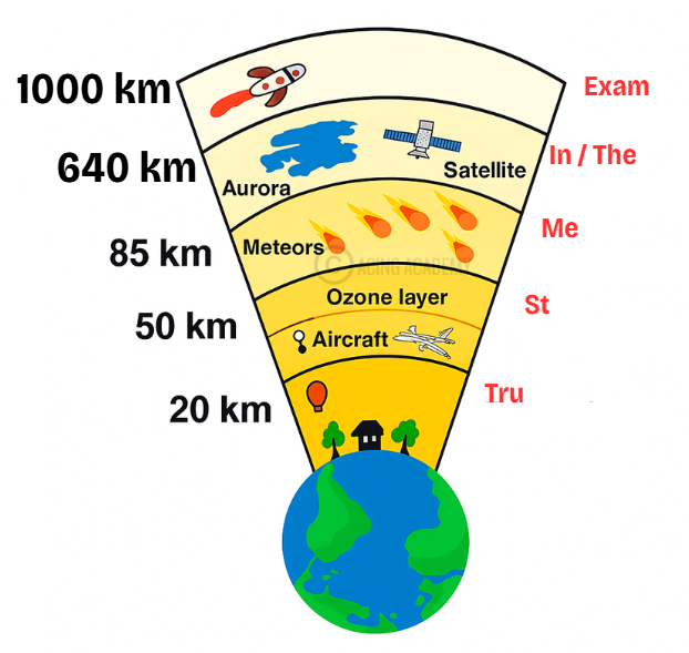 To remember layers of Atmosphere