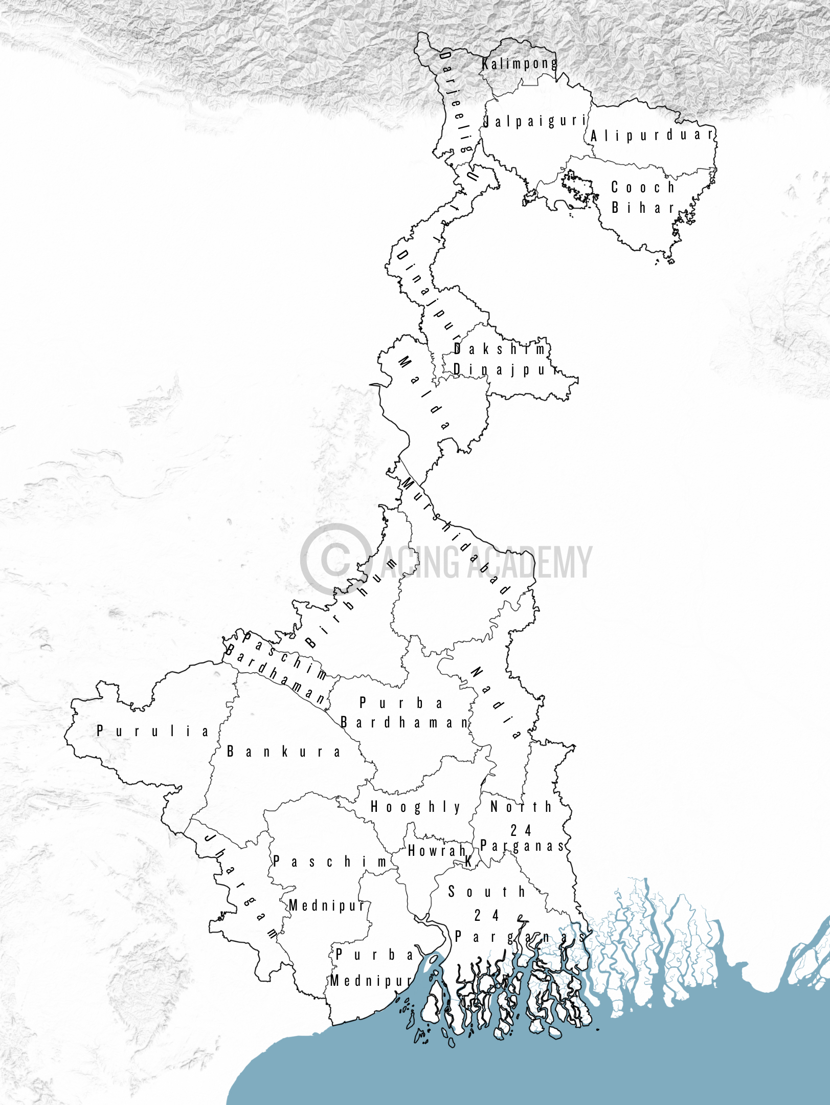 West Bengal Physical Divisions