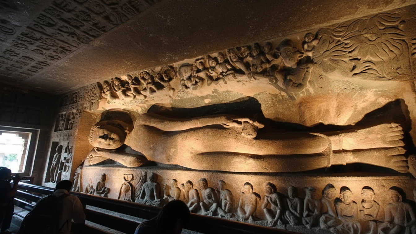 Mahaparinirvana of Buddha (Cave 26)