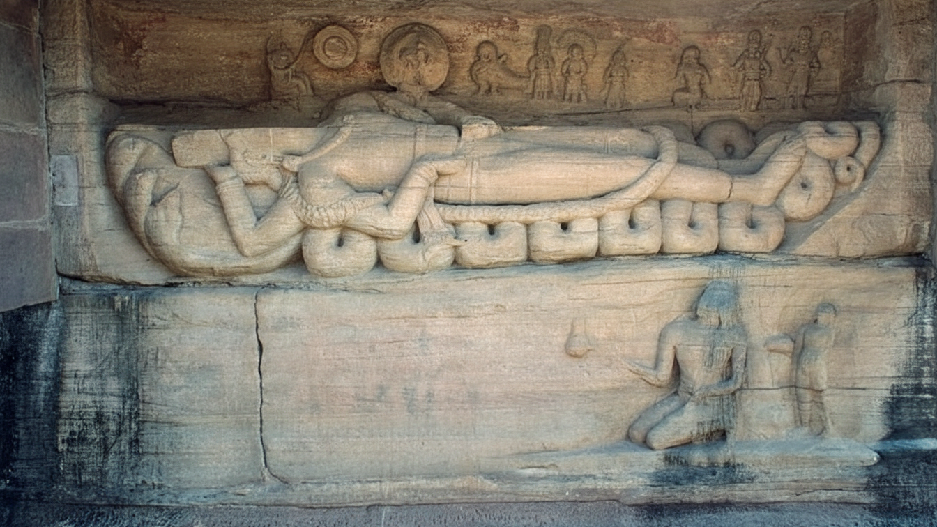 Reclining Vishnu (Cave 13)